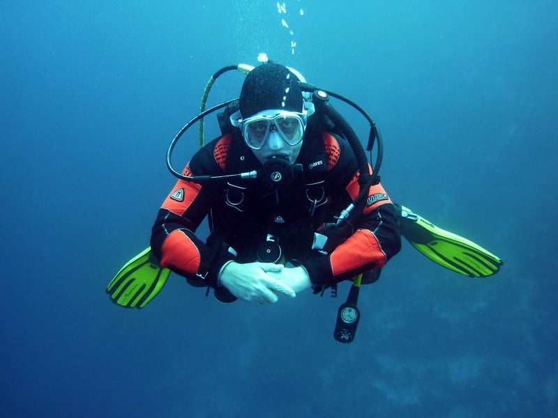Diving in Crystal Clear Water